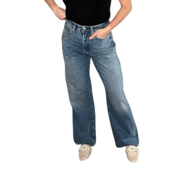 BUCK MASON Jet Set Jean Ridge Twill 11 Oz Cotton Bootcut Denim Jeans Women's 27 - Picture 9 of 11